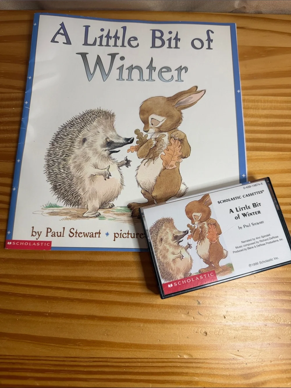 Vintage A Little Bit of Winter Book & Cassette Tape Set Scholastic Read Along
